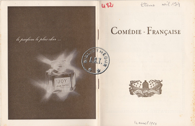 Les programmes de Théatre de l\